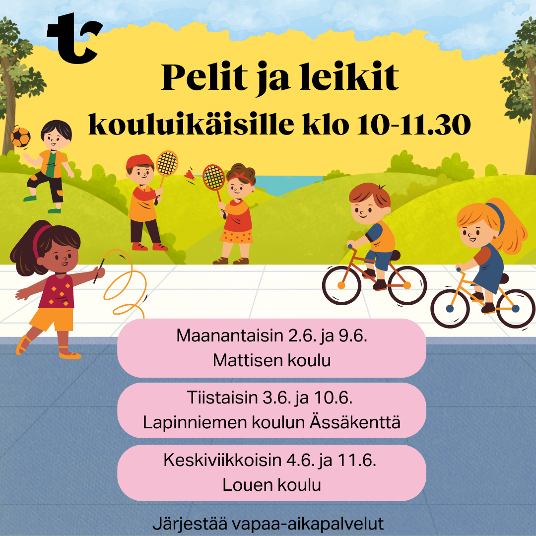 Pelit ja leikit-mainos