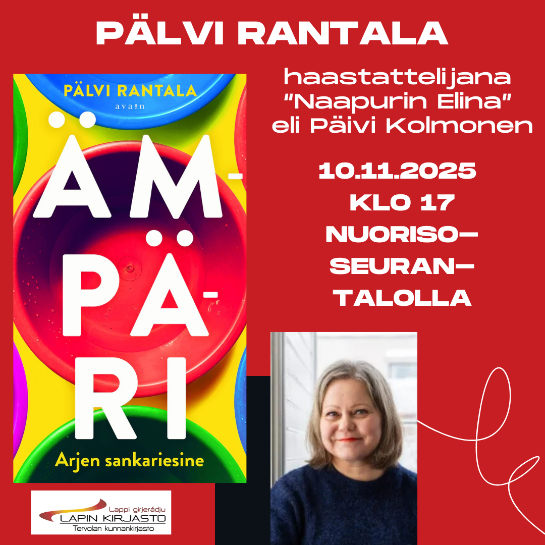 Rantala_some(3) Pälvi Rantalan vierailu ma 10.11. klo 17 alkaen
