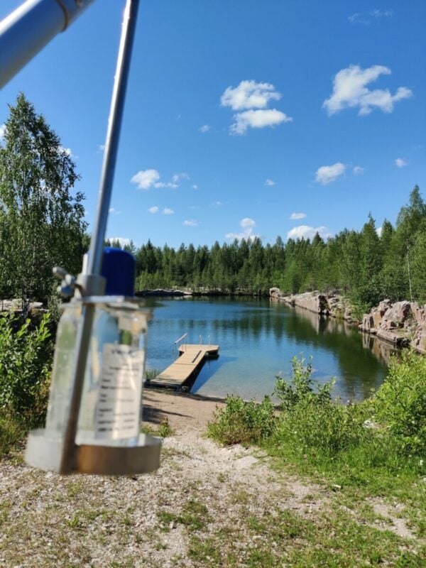 Tikanmontun uimapaikka.