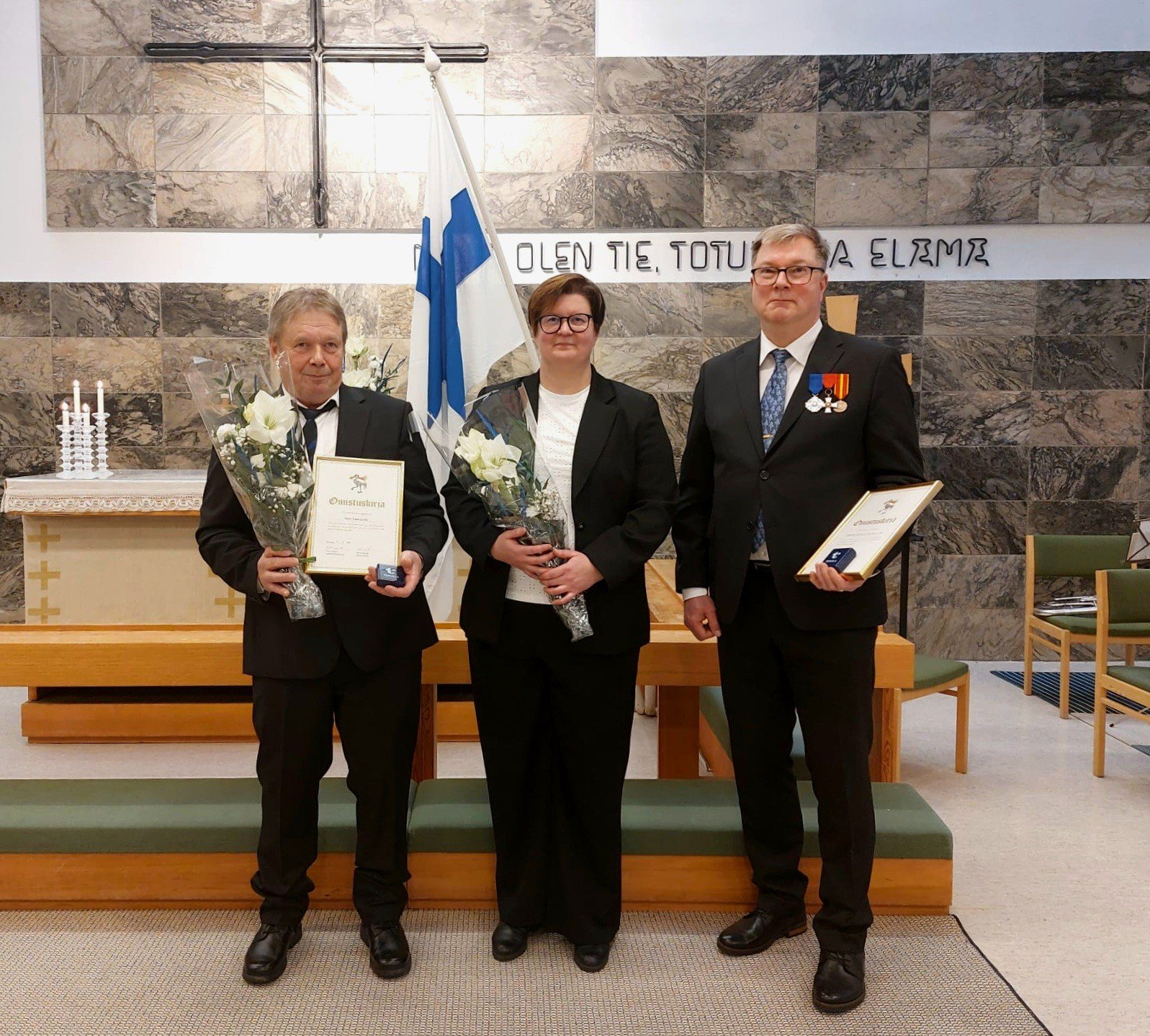 Tervola-mitalien palkintojenjako.