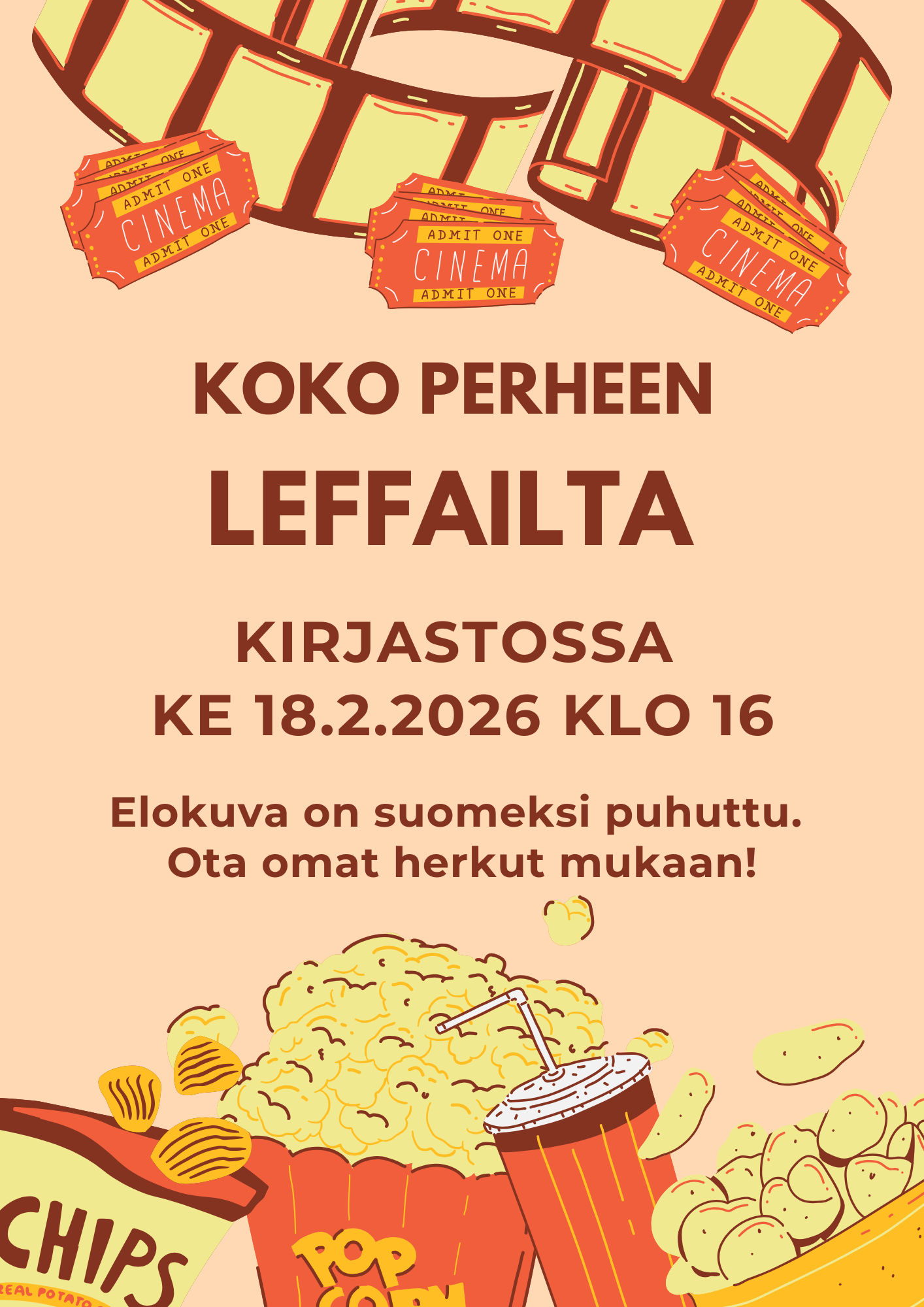 Leffailta kirjastossa 18.2. klo 16