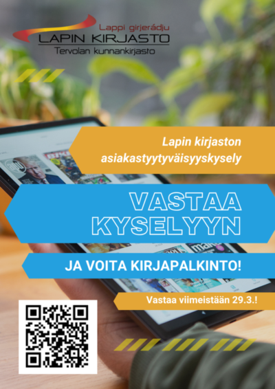 Asiakastyytyväisyyskysely kirjaston palveluista ja kokoelmista on käynnissä 2.-29.3.2026