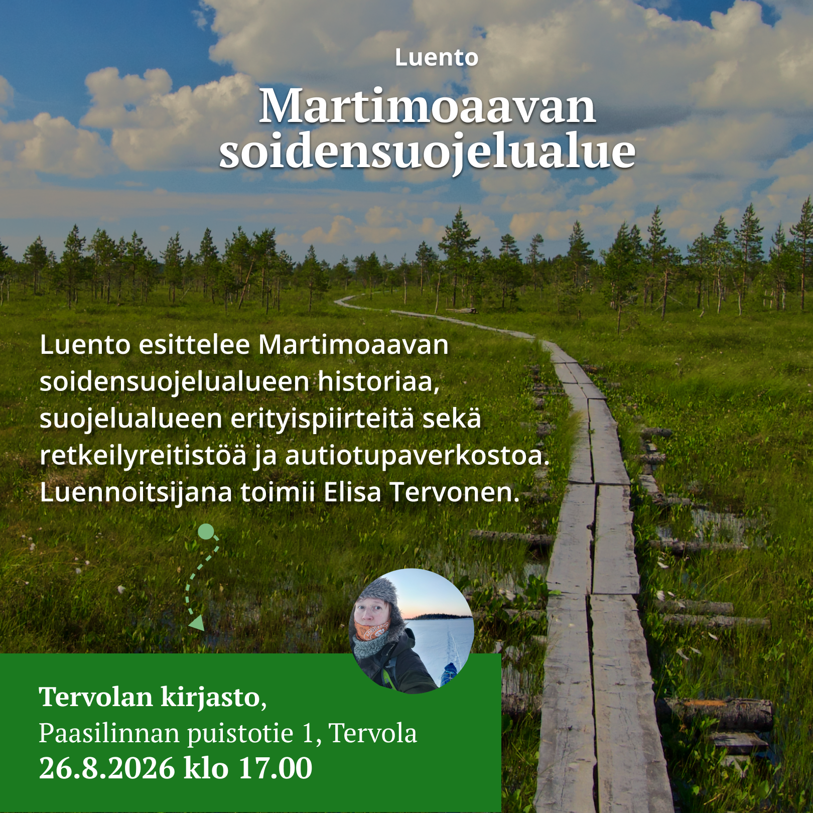 Martimoaapa soidensuojelualue luentoElisa Tervonen
