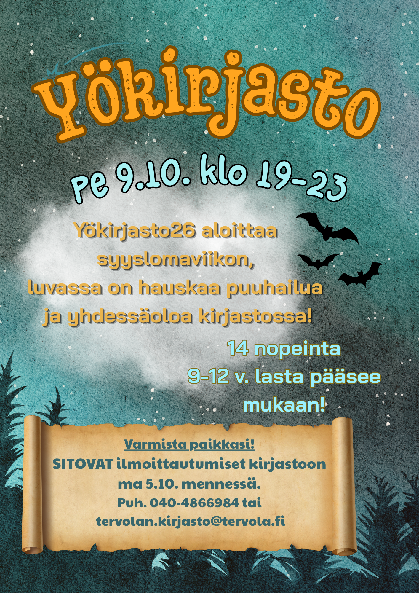 Yökirjasto 9.10.